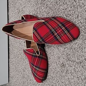 J. Crew Tartan Plaid Loafers Womens size 8